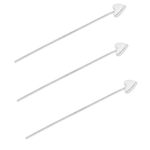 BY31&reg; Appr&ecirc;ts en acier inox clous &agrave; t&ecirc;te coeur 35 mm Argent&eacute;