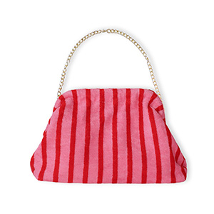 BY31&reg; Pochette avec fermoir &agrave; pression Rouge-rose