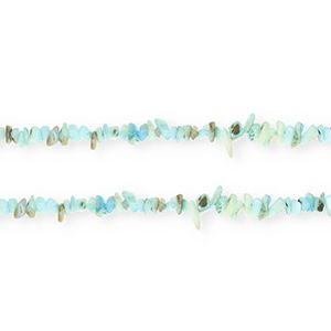 Perles coquillage chipstone Bleu