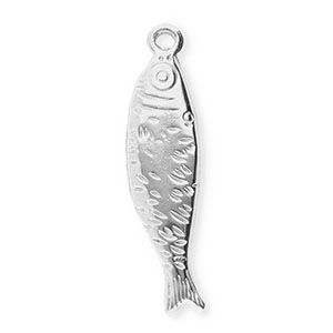 Breloques en acier Inox poisson Argent&eacute;