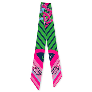 Bandana foulard avec ceinture en cuir Rose-vert-bleu