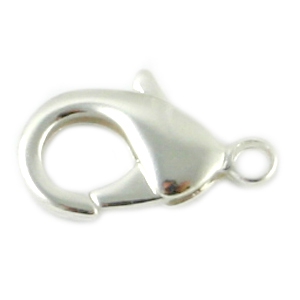 Appr&ecirc;ts en m&eacute;tal DQ fermoir mousqueton 12mm Argent&eacute;