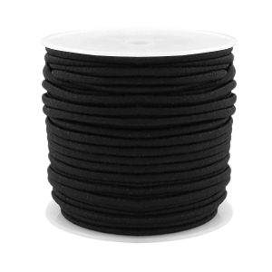 Fil &eacute;lastique color&eacute; 2.5mm Noir