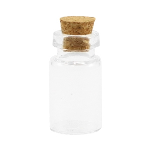 Mini-flacons de v&oelig;ux avec bouchon de li&egrave;ge 24x13mm transparent