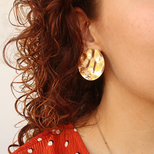 Boucles d&rsquo;oreilles tendance en m&eacute;tal et en acier inox !