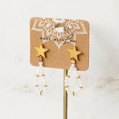 Voici comment confectionner vous-m&ecirc;me vos boucles d&rsquo;oreilles avec des appr&ecirc;ts de boucles d&rsquo;oreilles en laiton TQ :
