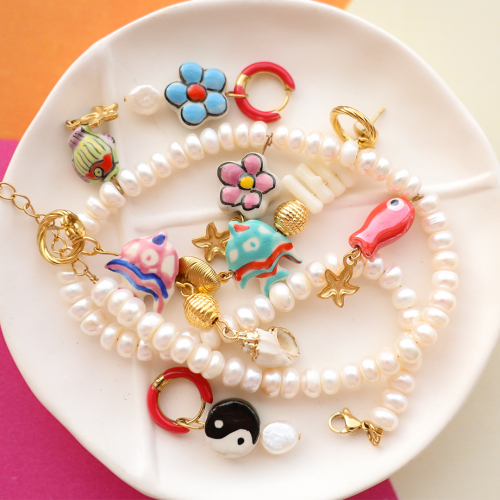Inspiration avec des perles en c&eacute;ramique