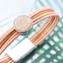 Des bracelets en cuir tons doux naturels