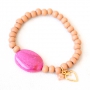 Des bijoux avec pierres semi-pr&eacute;cieuses agate ovale