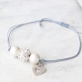 Bijoux avec des perles de strass et des perles acryliques nacr&eacute;es