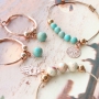 Bijoux fantaisies avec pierres naturelles jaspe