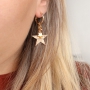 Ouais ! Nouvelle inspiration avec des boucles d&rsquo;oreilles + breloques en m&eacute;tal