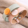 Inspiration avec des bracelets et des porte-cl&eacute;s Cuoio + cabochons Polaris Elements