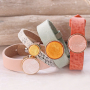 Inspiration avec des bracelets et des porte-cl&eacute;s Cuoio + cabochons Polaris Elements
