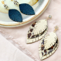 Fabriquez des boucles d&rsquo;oreilles/porte-cl&eacute;s avec des pendentifs en simili cuir  