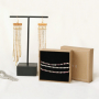 Bracelets et boucles d&rsquo;oreilles brillants avec de la cha&icirc;ne strass !