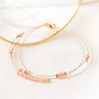 Bracelets et boucles d&rsquo;oreilles &eacute;l&eacute;gants avec les nouvelles perles &agrave; facettes cubes