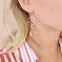 Boucles d&rsquo;oreilles avec des perles Polaris Elements en forme de goutte !