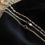 C&rsquo;est LA tendance de l&rsquo;hiver/automne &lsquo;19/&rsquo;20! Boucles d&rsquo;oreilles, bracelets et colliers avec du verre Crystal Glass + jaseron