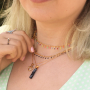 Inspiration de bijoux avec le nouveau jaseron en acier inox avec les pointes color&eacute;es &agrave; l&rsquo;huile :
