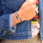 Voici comment confectionner des bracelets robustes pour hommes avec des perles en verre et des perles h&eacute;matites :