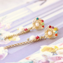 Ces boucles d&rsquo;oreilles tr&egrave;s tendance peuvent &ecirc;tre confectionn&eacute;es avec les appr&ecirc;ts de boucles d&rsquo;oreilles en m&eacute;tal DQ + acier inox :