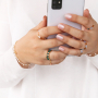DIY : voici comment confectionner des bagues tendance avec des perles &agrave; facettes tube :