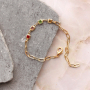 Inspiration pour notre jaseron avec du verre crystal glas et nos boucles d&rsquo;oreilles en laiton