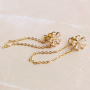 Inspiration pour notre jaseron avec du verre crystal glas et nos boucles d&rsquo;oreilles en laiton