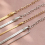Cr&eacute;ez des sets de bijoux avec des bracelets et colliers cha&icirc;ne maille serpent en inox