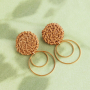 Comment cr&eacute;er des boucles d'oreilles avec des pendentifs en rotin