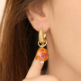 Cr&eacute;er des boucles d'oreilles d'&eacute;t&eacute; avec les perles en verre &agrave; fleurs 