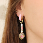 Cr&eacute;er des boucles d'oreilles d'&eacute;t&eacute; avec les perles en verre &agrave; fleurs 
