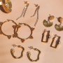 Mix&Match boucles d'oreilles en acier inoxydable