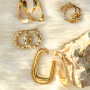 Inspiration avec des boucles d'oreilles en acier inoxydable