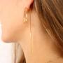 Inspiration avec des boucles d'oreilles en acier inox