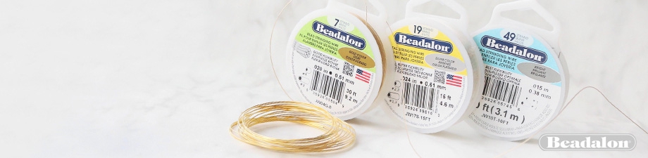 Fil c&acirc;bl&eacute; Beadalon 49 brins