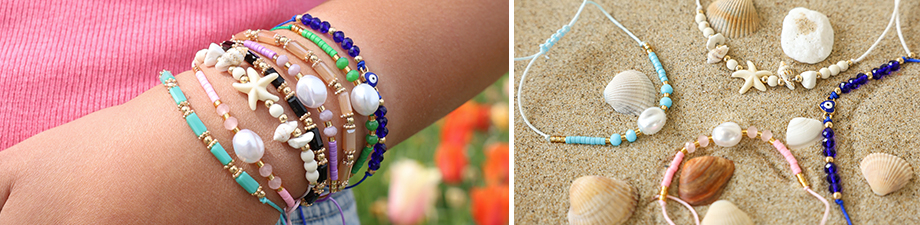 Nouvelle collection de cha&icirc;nes de chevilles & bracelets
